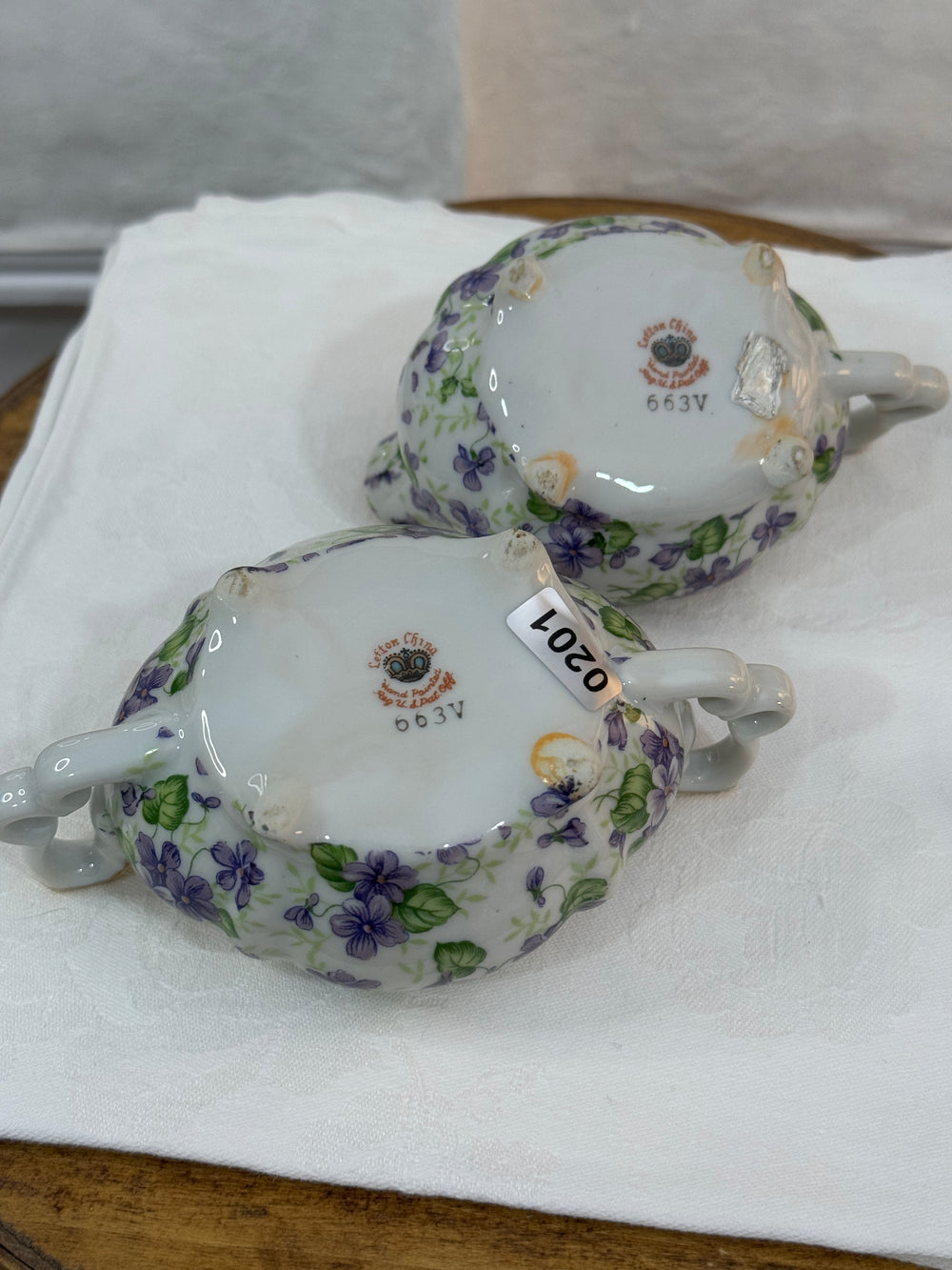 Lefton China Sugar & Creamer